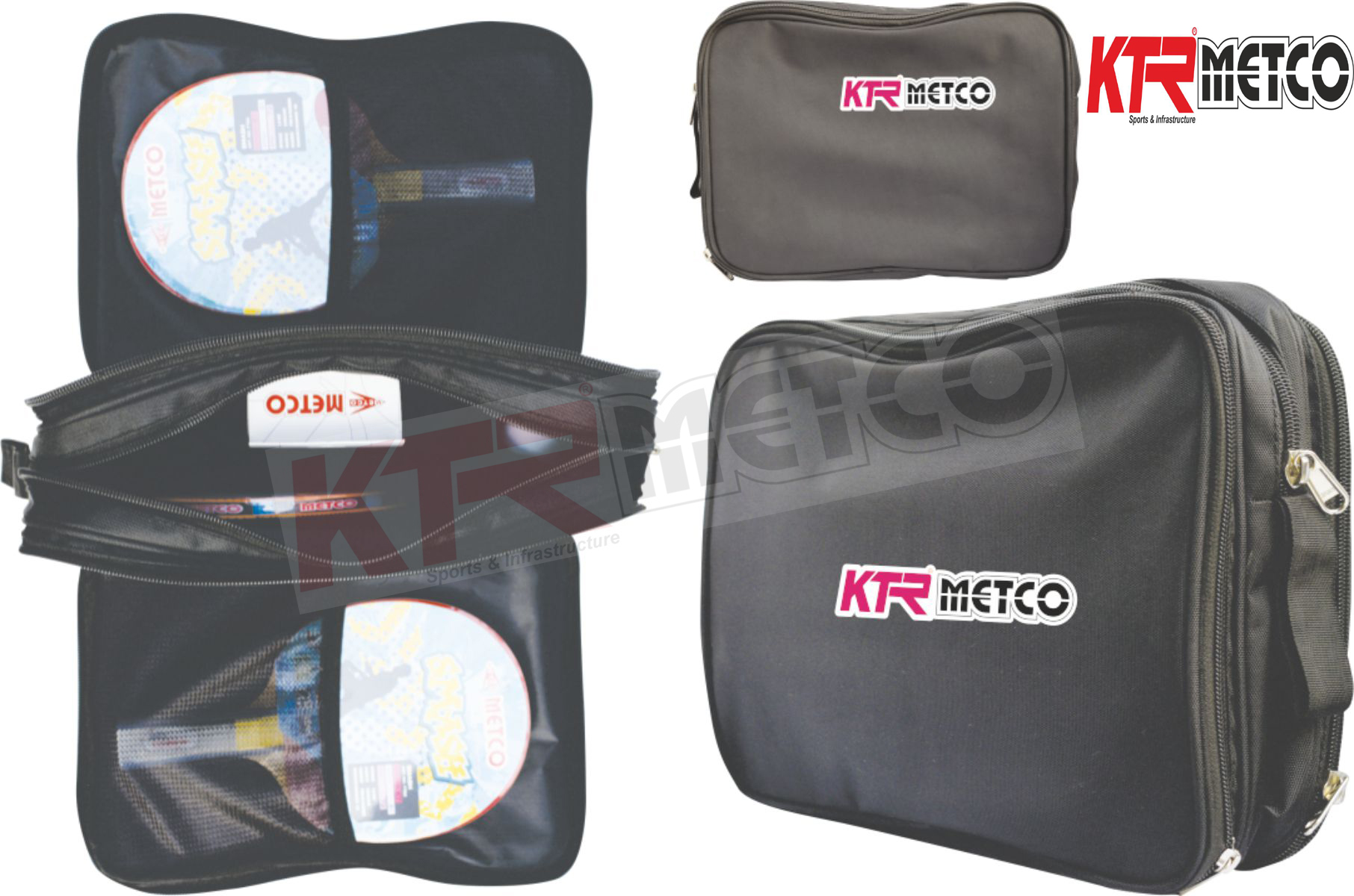 9063 | METCO TABLE TENNIS CASE 3 POCKETS 